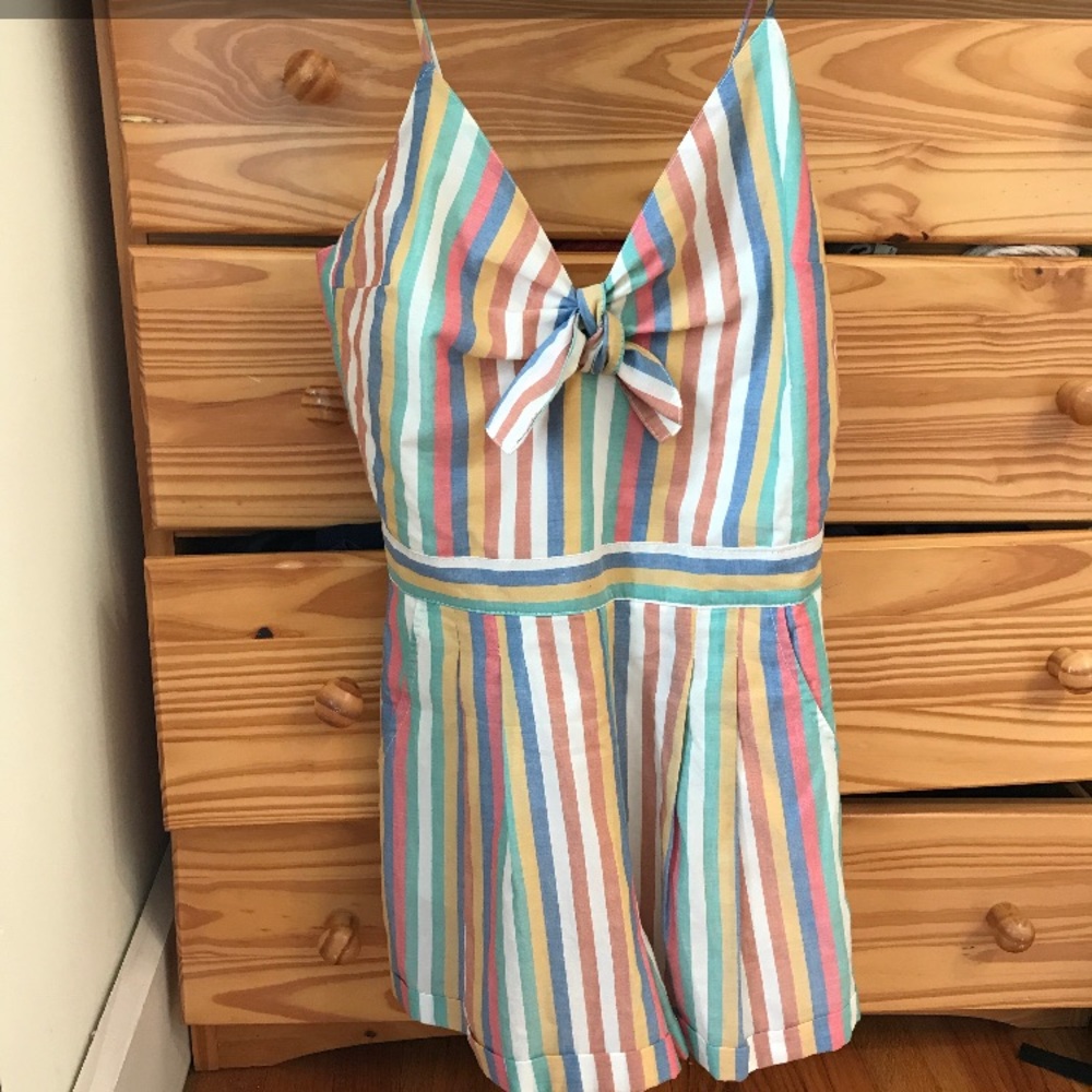 Summery striped romper
